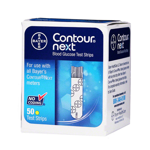 Ascensia Bayer Contour NEXT 50 Test Strips For Glucose Care