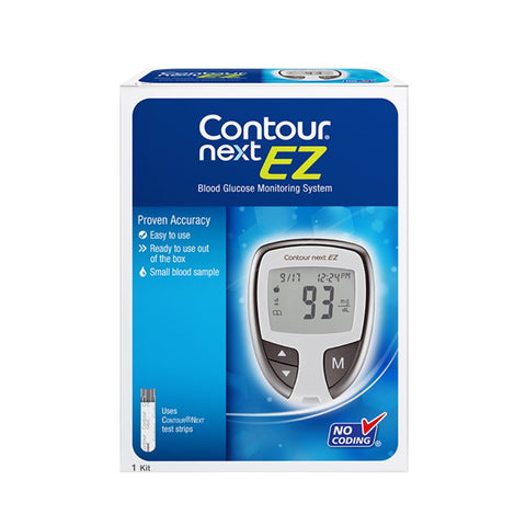 Ascensia Bayer Contour Next EZ Meter Kit For Glucose Care