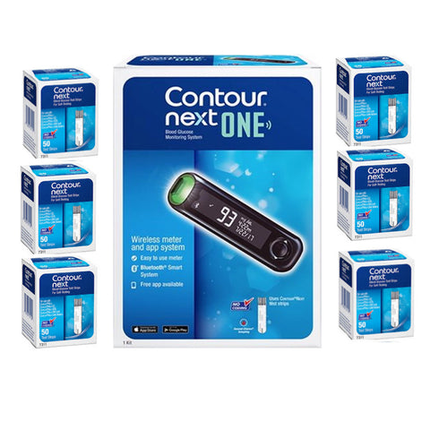  Ascensia Bayer Contour Next ONE Meter [+] NEXT 300 Test Strips For Glucose Care