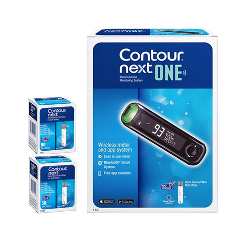  Ascensia Bayer Contour Next ONE Meter [+] NEXT 100 Test Strips For Glucose Care