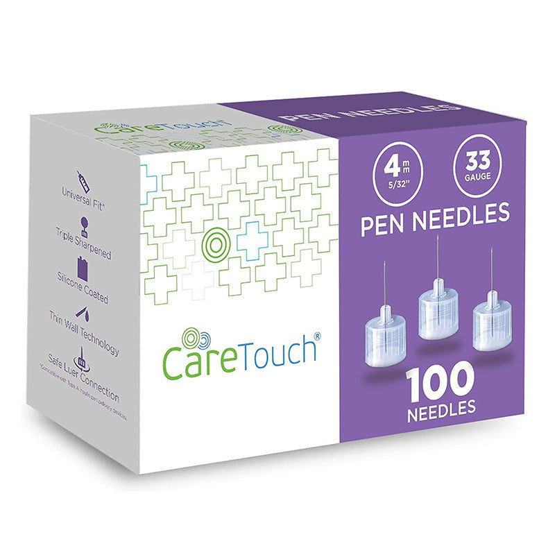 Care Touch Pen Needle 33G 5/32" - 4mm 100ct #CTPN33532