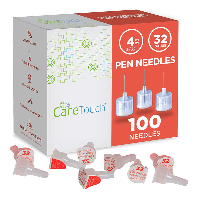 Care Touch Pen Needle 32G 5/32" - 4mm 100ct #CTPN32532