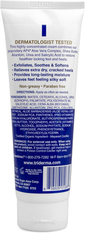 Triderma Cracked & Crusty Healthy Foot Cream 4.2 Oz Tube 93425