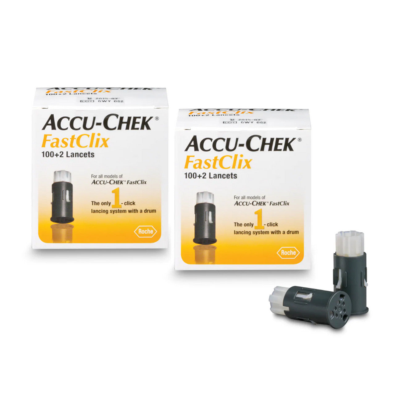 Accu-Chek FastClix Lancets 102 Ct [2 pack] For GLucose Care