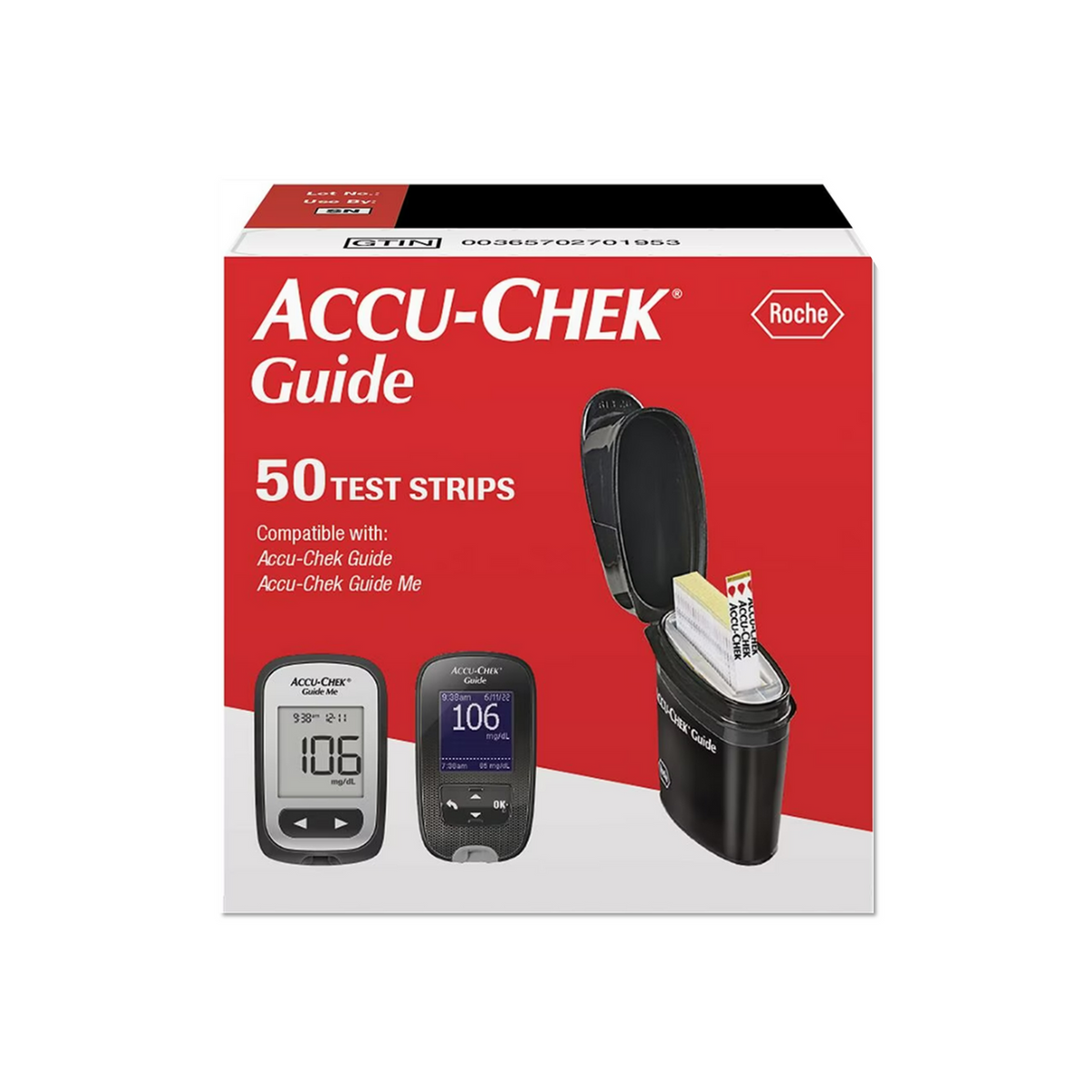 Accu-Chek Guide 50 Test Strips For Glucose Care