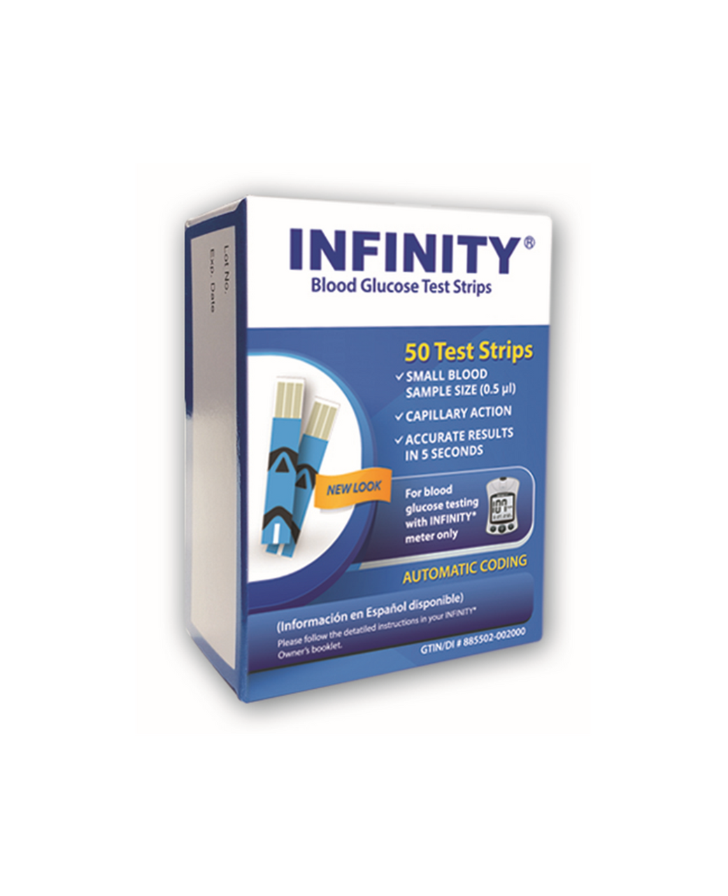 Infinity 50 Test Strips  For GLucose Care