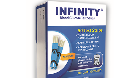 Infinity Glucose Starter Kit With 50 Test Strips, Lancing Device & Lancets