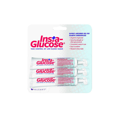 Insta-Glucose Glucose Gel For Low Blood Sugar - 3 pack  1.09 oz Per tube PH1758689-3