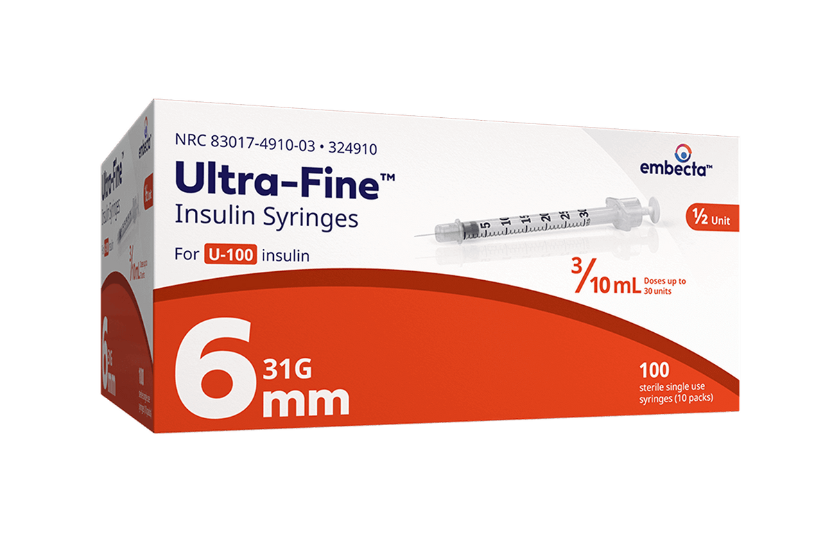 BD Embecta Ultra-Fine Mini Pen Needles 6 MM 32 Gauge