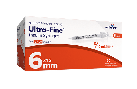 BD Embecta Ultra-Fine Mini Pen Needles 6 MM 32 Gauge