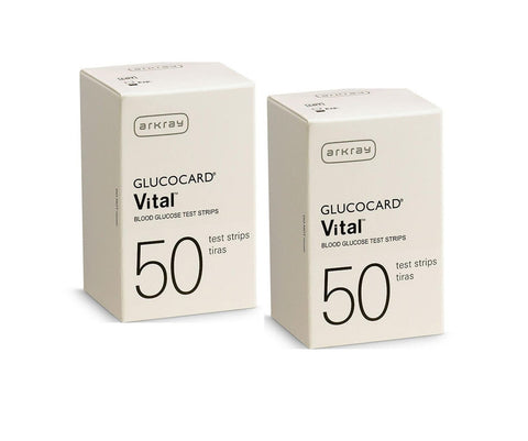 Arkray Glucocard Vital Meter with Vital 100 Test Strips