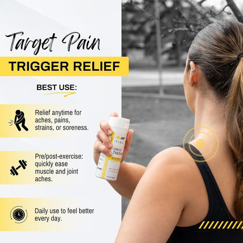 TIDL Sport Pain Relief Spray: Maximum Strength Recovery for Muscles & Joints, Fast-Acting Formula