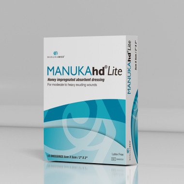 Manukahd  Lite Honey Impregnated Gelling Fiber Dressing 4" x 5"