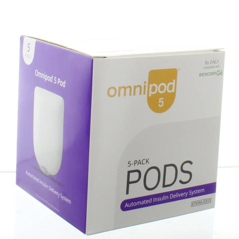 Omnipod 5 G6 Pod Refill Pack5 pack  With 5pack Patch