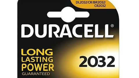 Duracell CR 2032 Lithium Battery 3 Volt 2-Pack