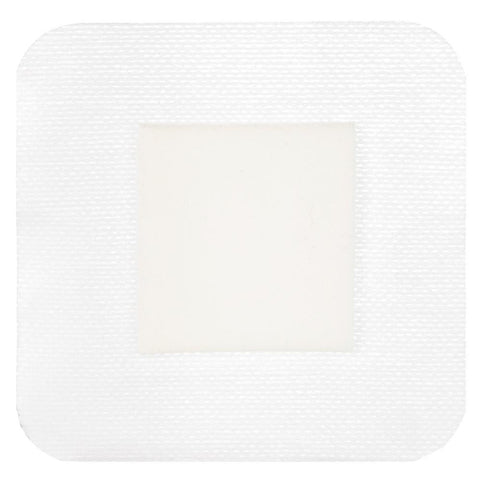 Bordered Foam Waterproof Wound Dressing, 4" X 4" [ 10 Pack ]