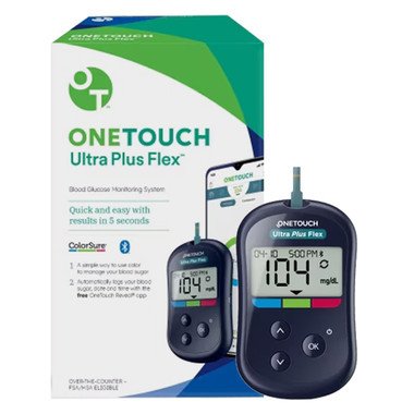OneTouch Ultra Plus Flex Diabetes Testing System with 30 Test strips