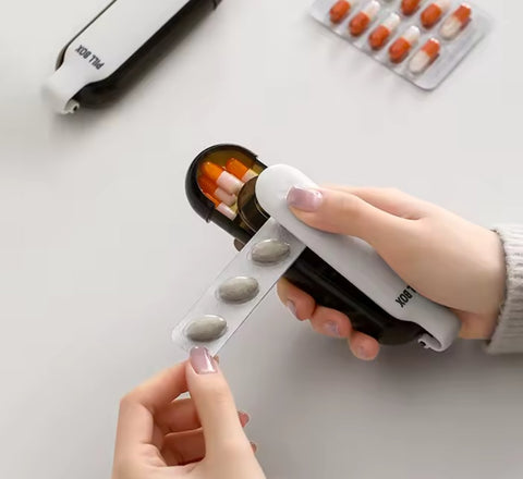 Overt 2 in 1 Portable Pill Remover with Medicine / Pills Assistance Tool