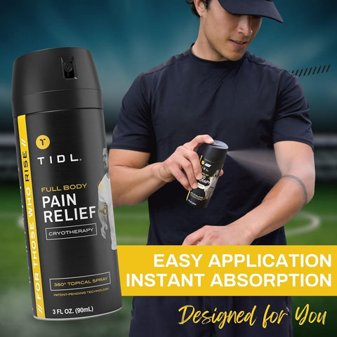 TIDL Sport  Deep Tissue Cooling Spray for Athletes Maximum Pain Relief & Recovery 3 oz