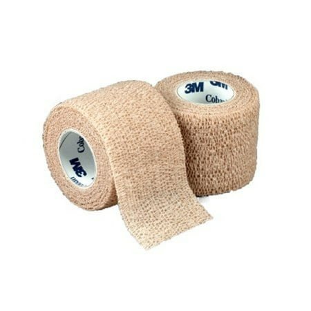 3M Coban - Cohesive Bandage - 3 Inch X 5 Yard Standard Compression Self-adherent Closure Tan NonSterile