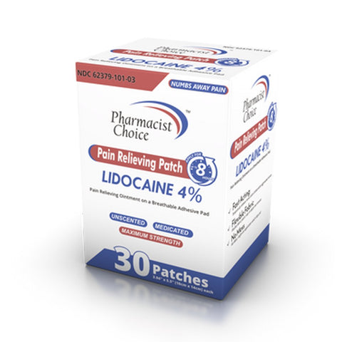 Pharmacist Choice Maximum Strength 4% Lidocaine Pain Relief Patches (5 Count)