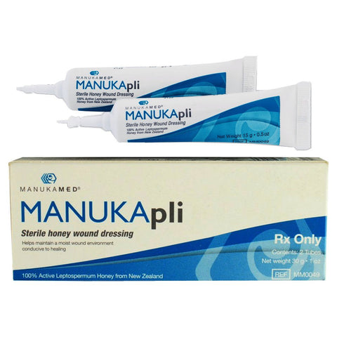 ManukaMed  MANUKApli Sterile Honey Wound Dressing, 1/2 oz Tube.