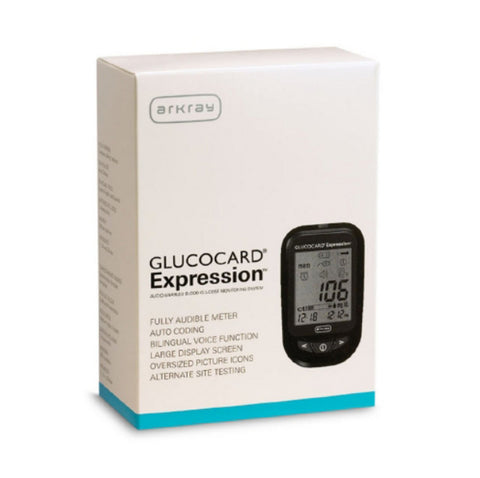 Arkray Glucocard Expression Meter with Expression 100 Test Strips