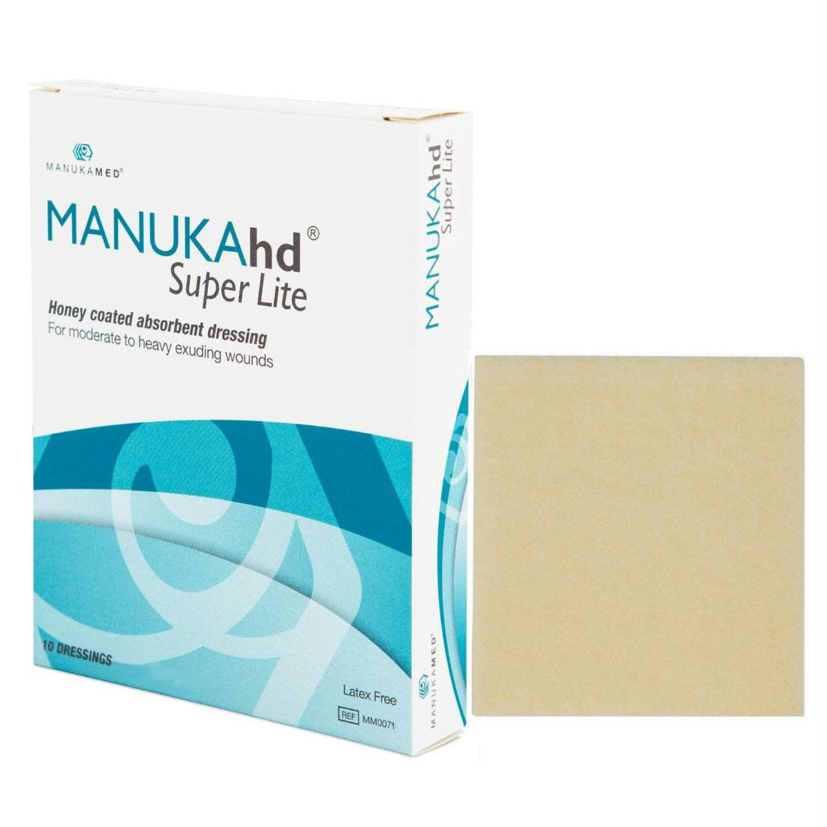 Manukamed MANUKAhd  Honey-Infused Dressing  Advanced Healing for Complex Wounds   4 X 5  MMDMM0017