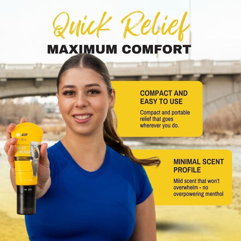 TIDL Heat Therapy Roll-On - Maximum Strength Lidocaine Pain Relief for Muscles & Joints | Warming Formula for Targeted Application | 3 oz