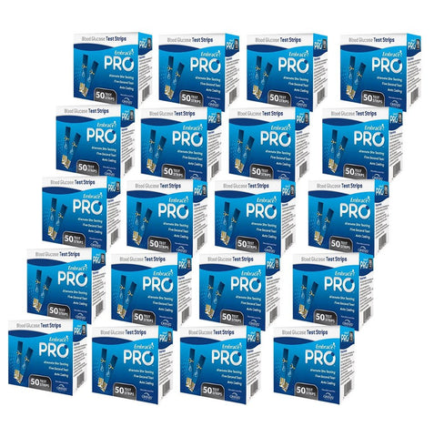 Omnis Health Embrace PRO Blood Glucose Test Strips 1000 Test Strips