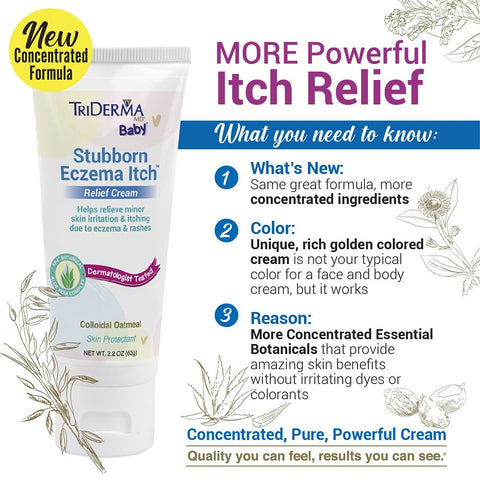 TriDerma Baby Stubborn Eczema Itch Relief Cream