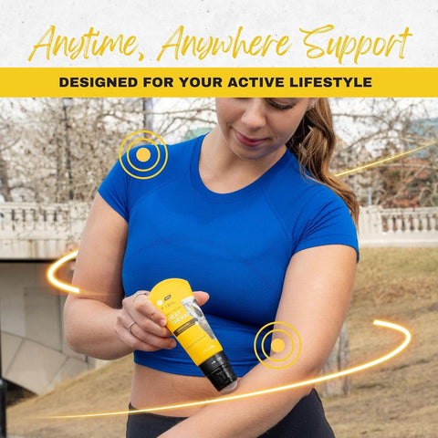 TIDL Heat Therapy Roll-On - Maximum Strength Lidocaine Pain Relief for Muscles & Joints | Warming Formula for Targeted Application | 3 oz