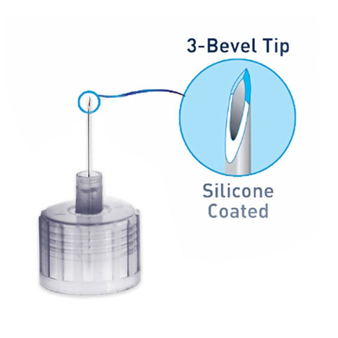 MedtFine Pen Needles 32G 4mm 100 Ct. For Glucose Care