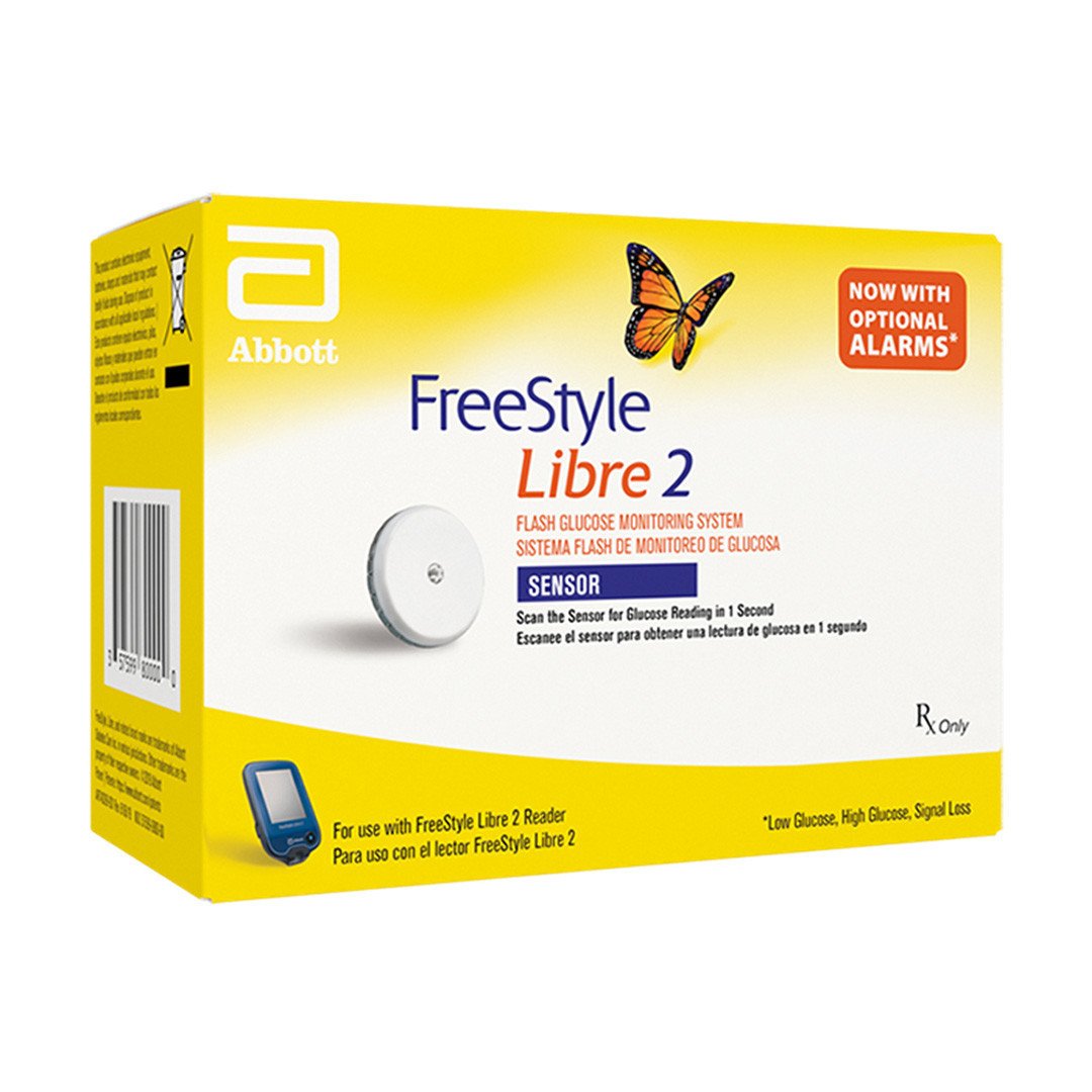 FreeStyle Libre 2 Continuous Glucose Monitoring Sensor - 14 Day by Abbott Diabetes Care available at Diabetic Pro