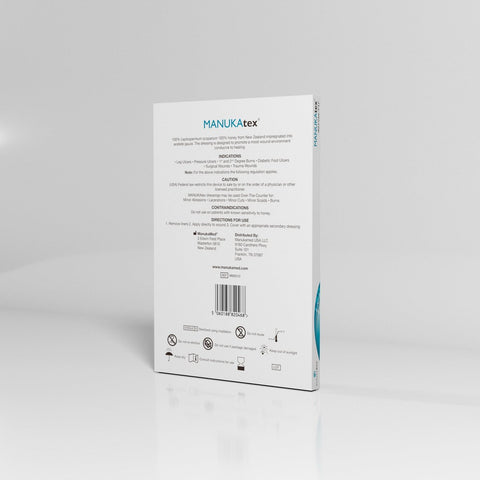 Manukamed  MANUKAtex 4" x 5" Honey-Infused Wound Dressing MMDMM0010