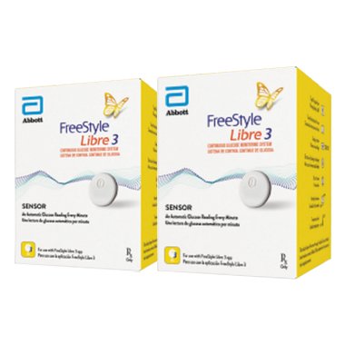 FreeStyle Libre 3 Sensor Twin Pack - 28 days Supply - CGM