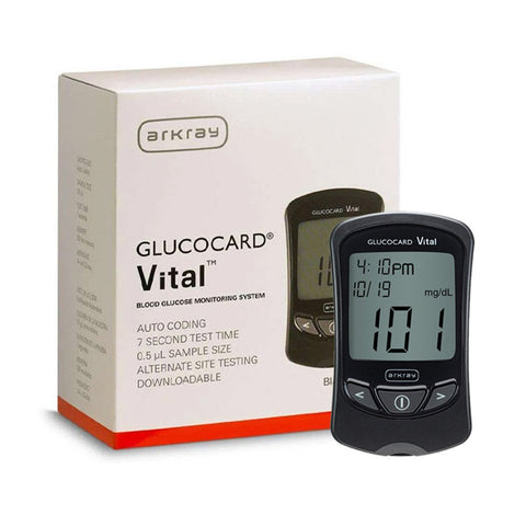 Arkray Glucocard Vital Meter with Vital 300 Test Strips