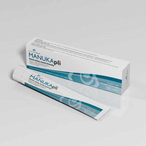 ManukaMed ManukaPLI Medical-Grade Manuka Honey Wound Dressing Paste  1.5 oz  Sterile