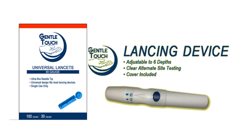 OneTouch Ultra 2 Meter [+] Lancing Device & Lancets  For GLucose Care