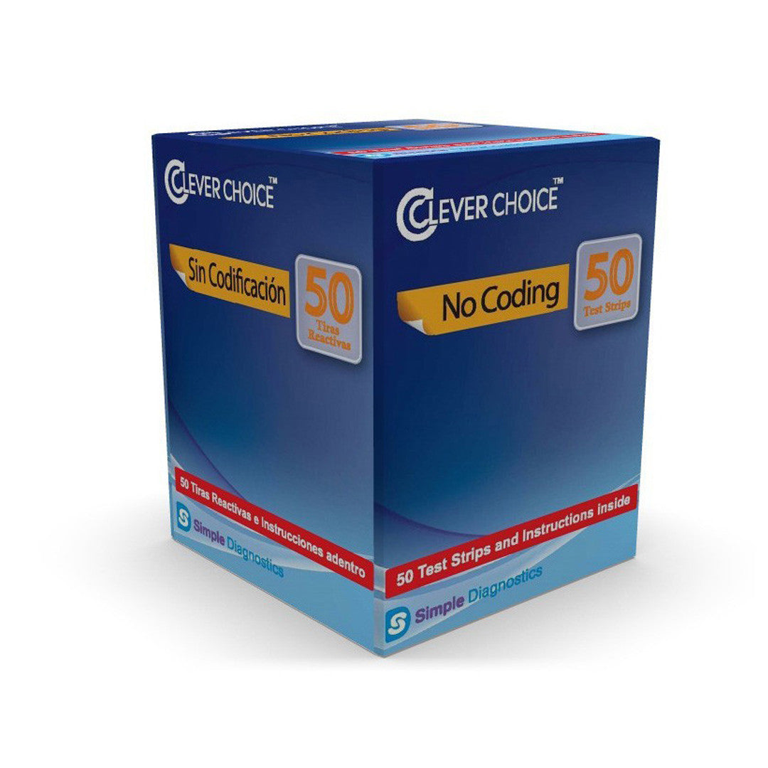 Clever Choice Auto-Code Voice Plus 50 Test Strips For Glucose Care