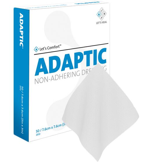Systagenix Adaptic  Non Adhesive Dressing, Sterile 3" x 3"