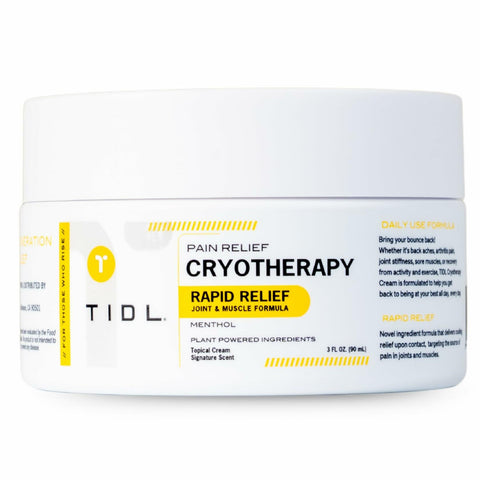TIDL Cryotherapy Pain Relief Cream, 3 Oz, Targeted Neck Pain, Joint & Muscle Pain Relief All Organic