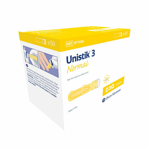 Unistik 3 Normal 23G x 1.8mm - 50 Ct - #AT 1007 [ 2 Pack ]