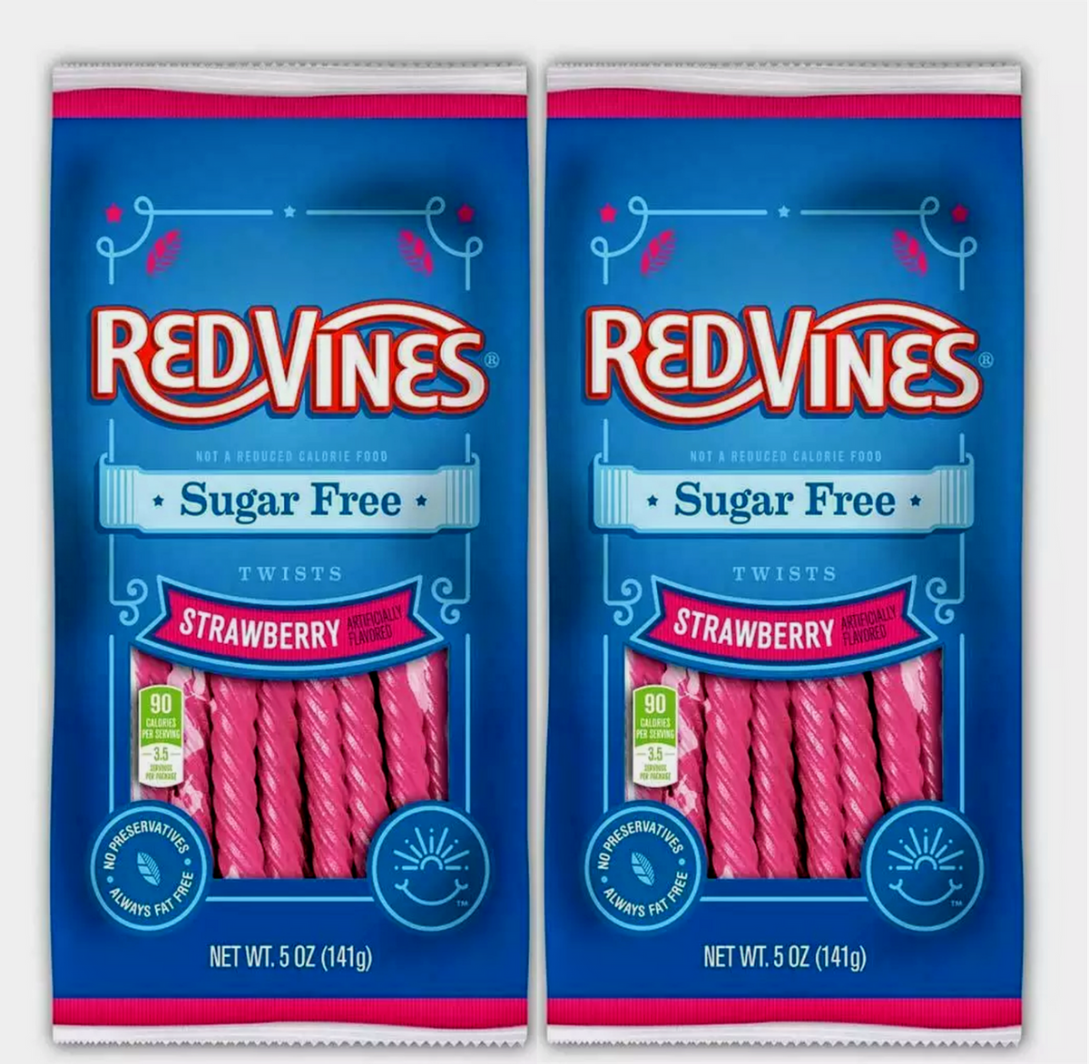 Red Vines Sugar Free Strawberry Twists - [ 2 Pack ]