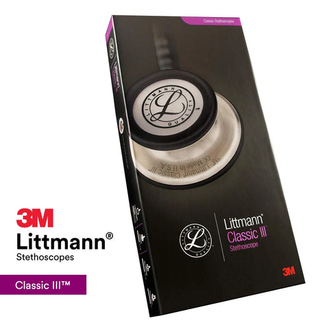 3M Littmann Classic III Monitoring Stethoscope, Pearl Pink, 5633
