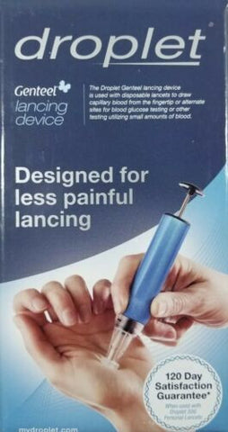 Droplet Genteel Lancing Device - Less Painful Lancing Device