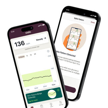 Stelo Continuous Glucose Monitor Sensor for Health & Wellness [2 Sensor]