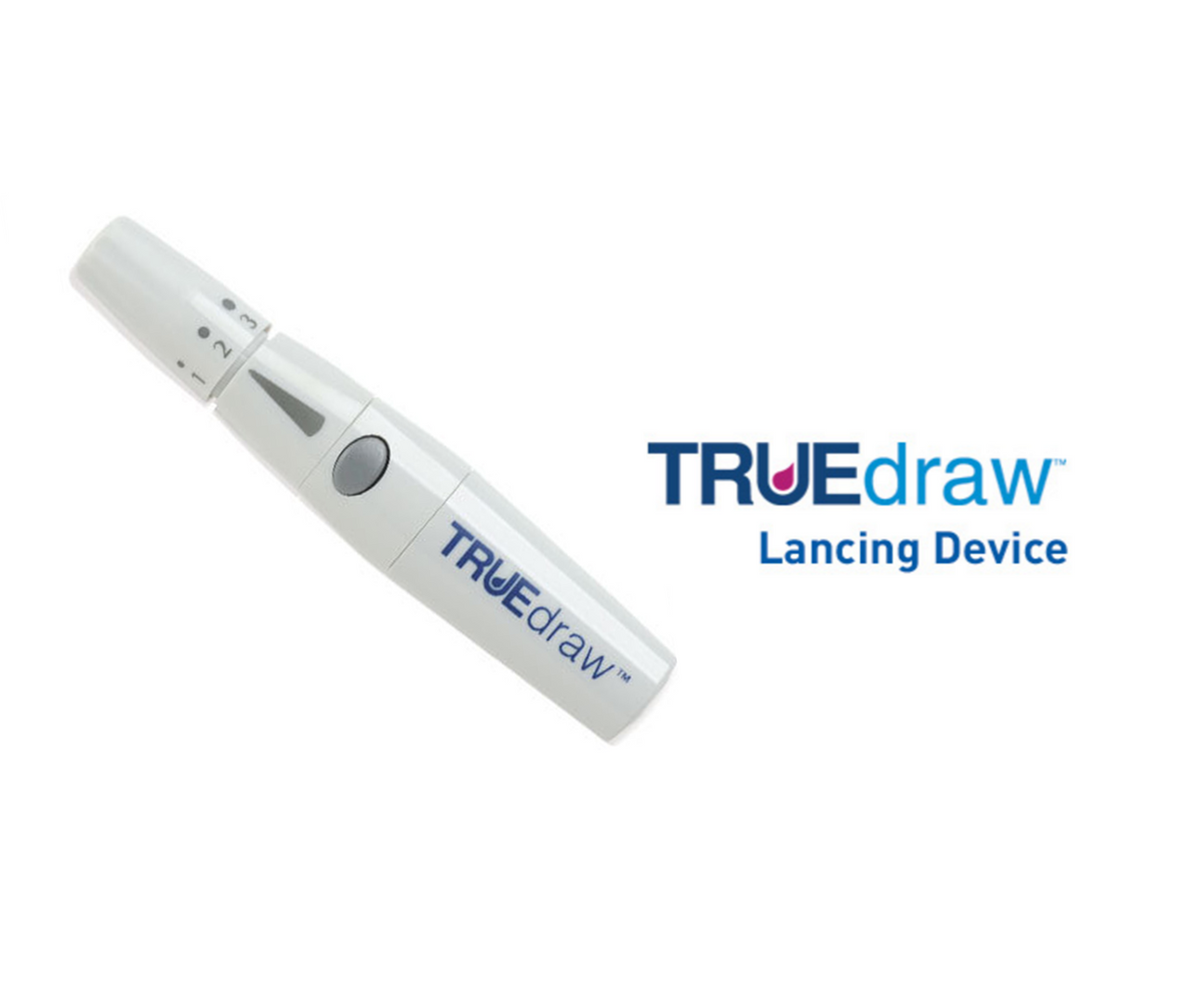 TRUE Draw Lancing Device [ 2 Pack } For GLucose Care