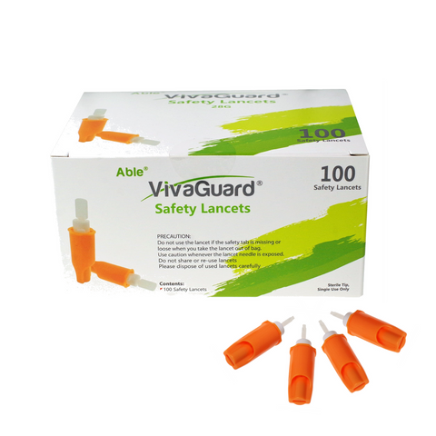 VivaGuard Safety Lancets 100 28G